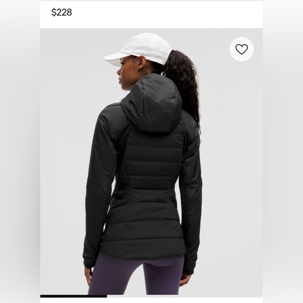 Lululemon Down For It All Black Puffer Jacket with hood - Picture 2 of 13